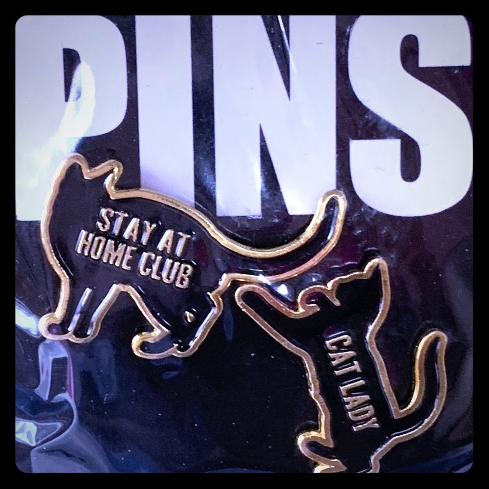 Cat lady pin